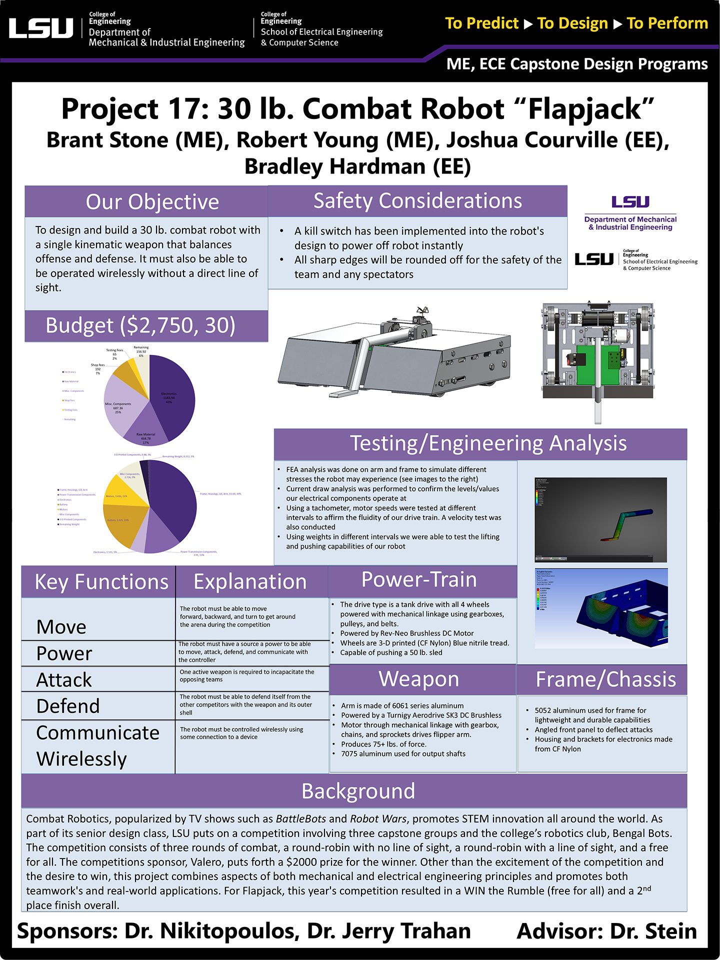 30lb Combat Robot 1 “Flapjack” Poster Project 17: 30lb Combat Robot 1 “Flapjack” (2025)