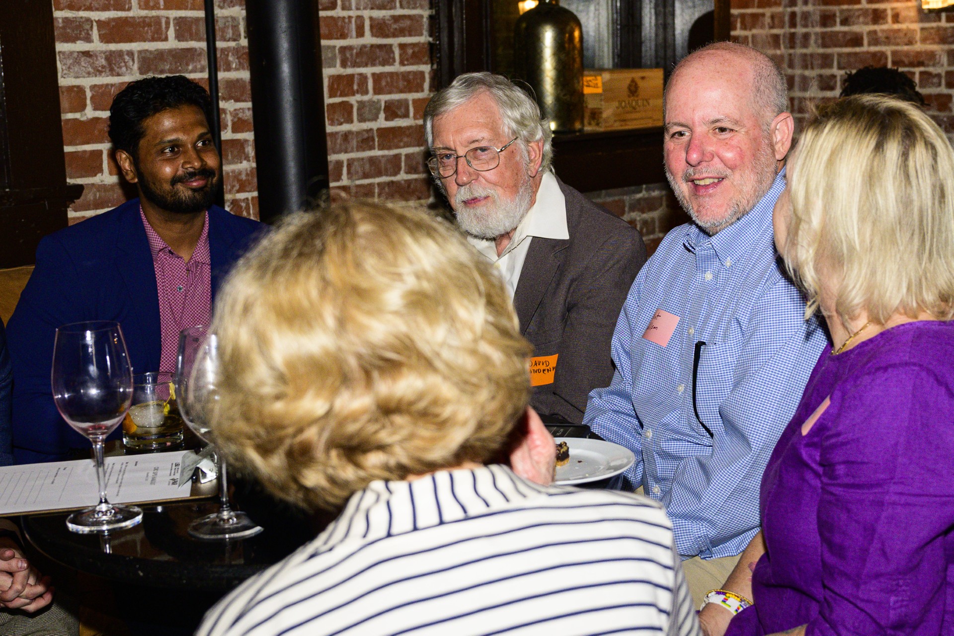 A group speaking to each other at civic sips.