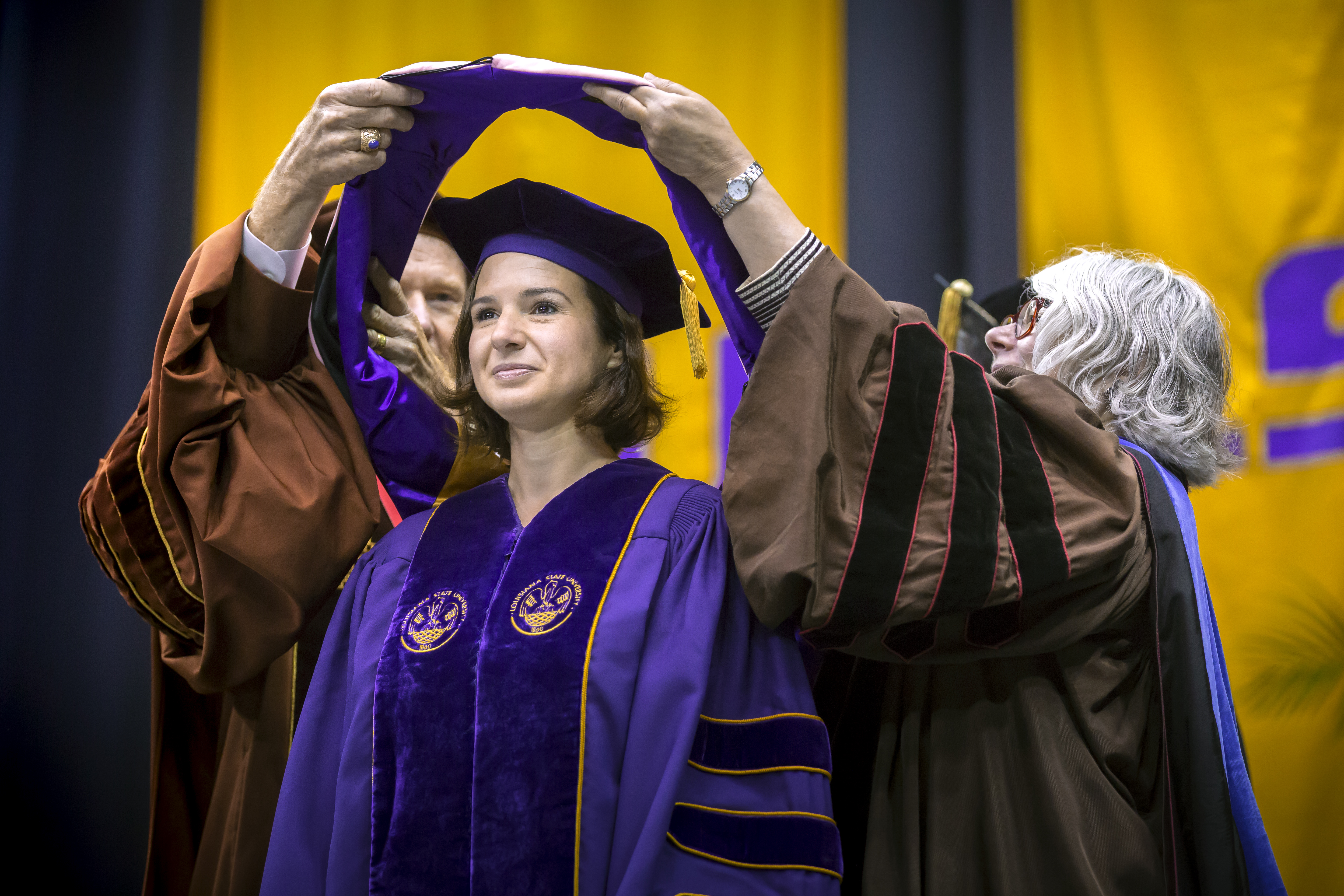 graduate at commencement