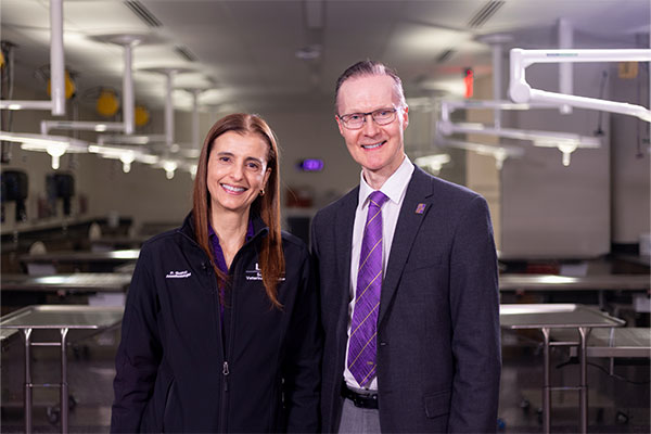 Dr. Patricia Queiroz and Dean Oliver Garden